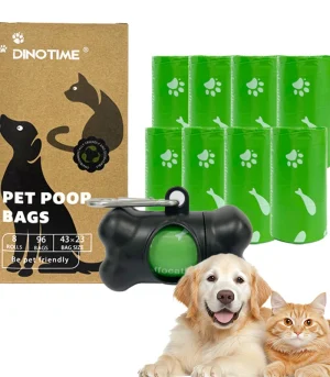 Portable Dog Poop Bag Dispenser Leash Attach Pet Waste Bag Holder for Outdoor Walking