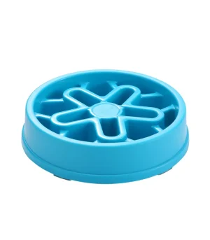 Slow Feeder Dog Bowl Anti-Choke Pet Feeder Colorful Non-Slip Bowl with Suction Cup Base Prevents Bloating Gulping for Dogs