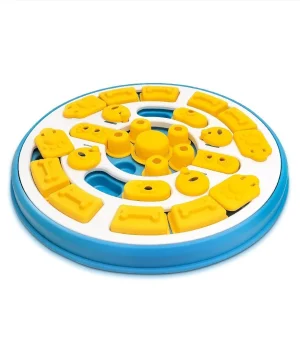 New Round Interactive Dog Cat Feeder Toy, Durable Chew Molar Toy with Slow Feeding Bowl, Multifunctional Pet Products