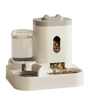 2 in 1 Pet Food Feeder and Water Dispenser, Automatic Cat Dog Bowl No Need Power, 1600ml Large Capacity Pet Supplies for Dog cat