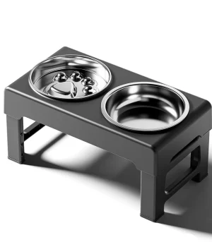 Adjustable Elevated Pet Bowl for Large Dogs-304 Stainless Steel Pet Feeder