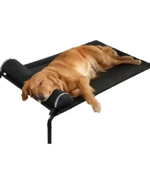 Elevated Dog Bed with Cooling Mesh, Durable Metal Frame Pet Cot, Breathable Raised Dog Bed for Small Medium Large Dogs