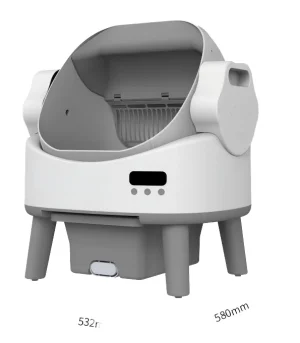 2026 Hot Sell Smart App Controlled Automatic Self-Cleaning Cat Litter Box Easy Clean PP Material 65L Capacity 770pcs 40HQ