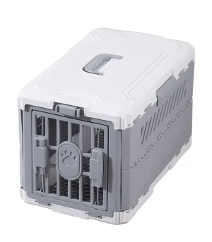 Foldable Pet Airline Carrier Portable Breathable Cat Dog Travel Cage Multi-sided Ventilation Reinforced Outdoor Car Pet Carrier