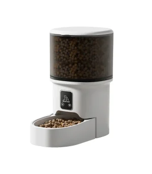 Large-Capacity Smart Pet Automatic Feeder with Remote Control Timed Feeding Quantitative Portion Control for Cats Dogs