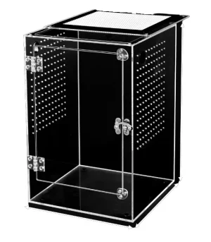 Front Opening Durable Habitat Acrylic Eco-Friendly Reptile Enclosure 20x20x30cm for Crested Geckos/Gargoyle Geckos/Tree