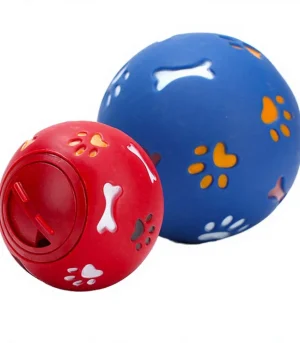 Dog Leakage Food Ball Toy Indestructible Chew Molar Toy, Non-toxic Odorless Interactive Puzzle Pet Toy for Medium Large Dogs