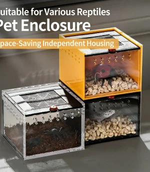 Reptile Breeding Box Transparent Acrylic Terrarium Spider Scorpion Beetle Insect Turtle Isolation Rearing Container