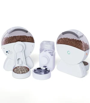 Automatic Cat Dog Feeder with HD Camera, WiFi Remote Control Timed Dispenser, Smart Pet Feeder with Night Vision