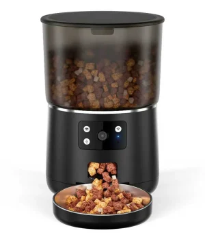 New Pet Automatic Feeder 4L Smart APP Controlled Camera Voice Video Detachable Cat and Dog Food Dispenser