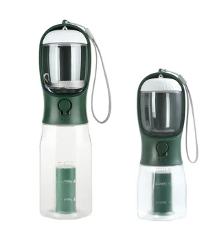 3 IN 1 Portable Pet Water Bottle, Travel Dog Water Food Cup, Outdoor Leakproof Drinking Feeder for Dog Cat Walking