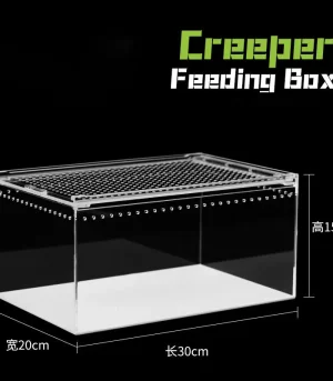 Acrylic Reptile Terrarium for Gecko, Lizard, Snake, Arboreal Frog Turtle - Eco Desert/Amphibious Habitat Tank for Setup