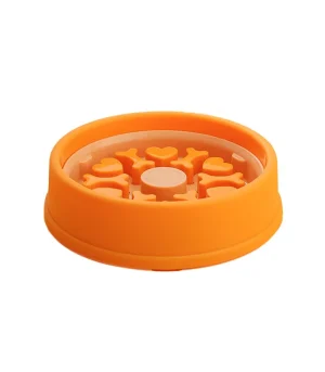 Slow Feeder Dog Bowl 2-in-1 Anti-Spill Anti-Tip Pet Food Bowl Non-Slip Suction Cup for Small Medium Dogs Prevents Bloating