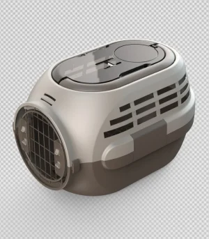 Cat Travel Flight Case with Skylight, Portable Detachable Pet Carrier Crate