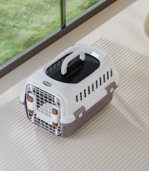 Large Pet Airline Box Outdoor Shipping Cage Dog House Cat Supplies Portable Folding Visible 4kg Capacity